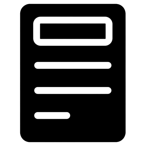 task card Solid Glyph icon