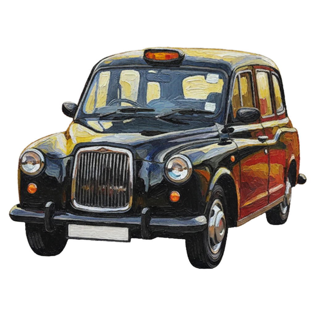 taxi Oil Painting icon