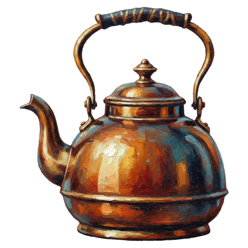 tea kettle pot Oil Painting icon