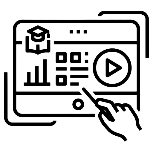 teacher dashboard Line Art icon