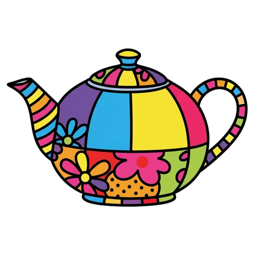 teapot Pop Art icon