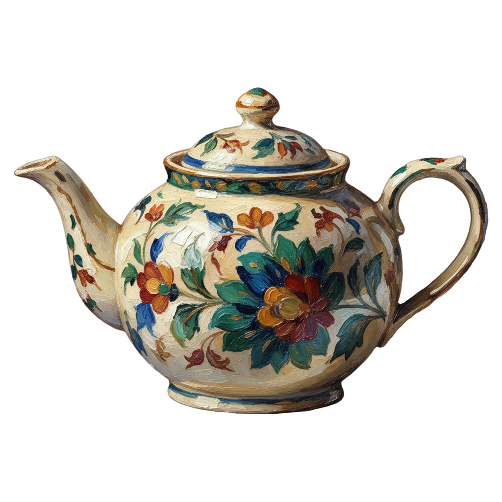 teapot Oil Painting icon