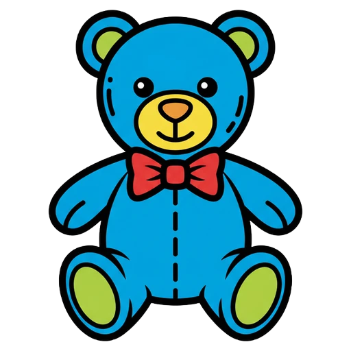 teddy bear Pop Art icon