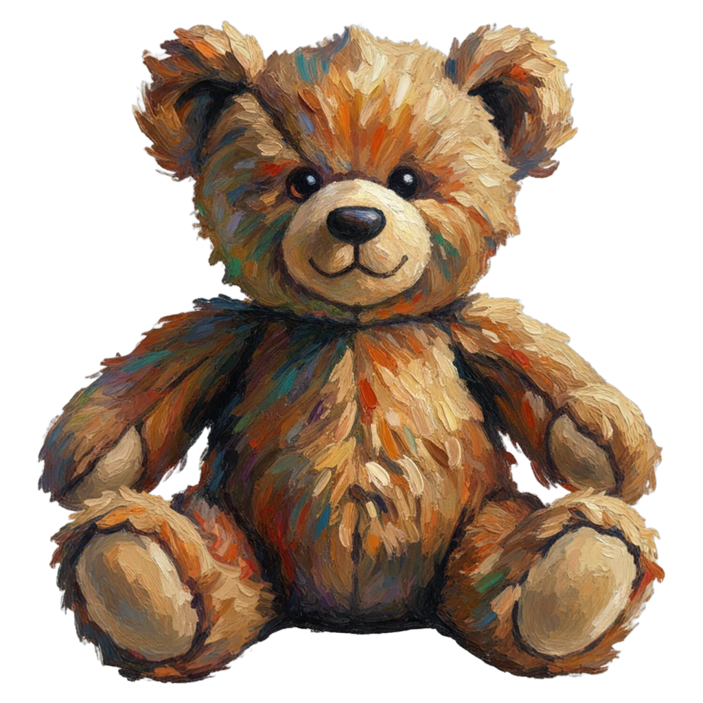 teddy bear Oil Painting icon