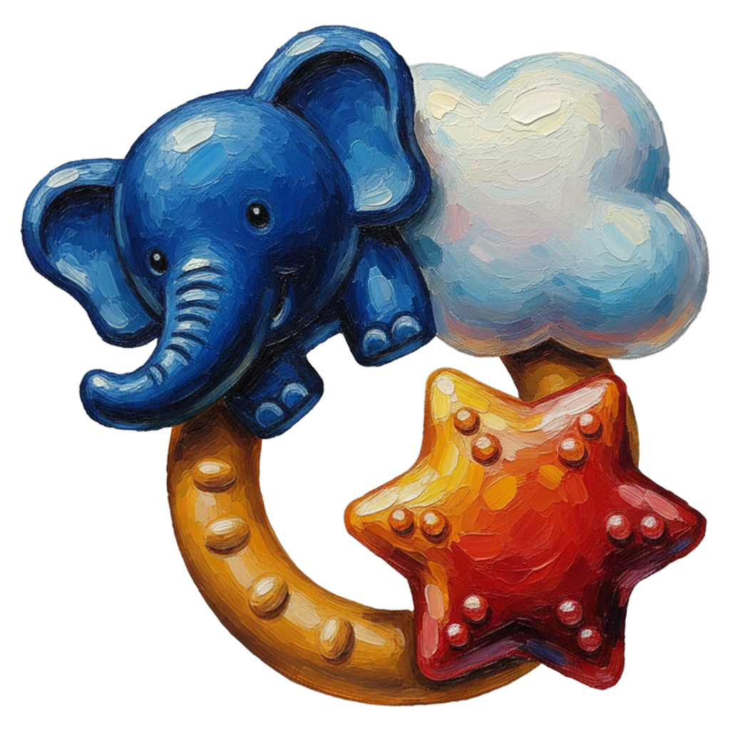 teething ring Oil Painting icon