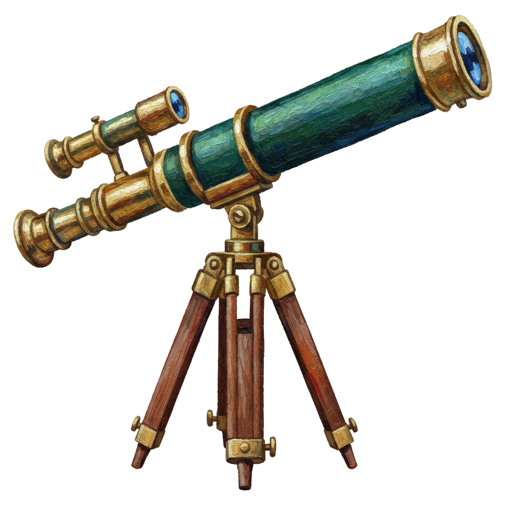 telescope Oil Painting icon