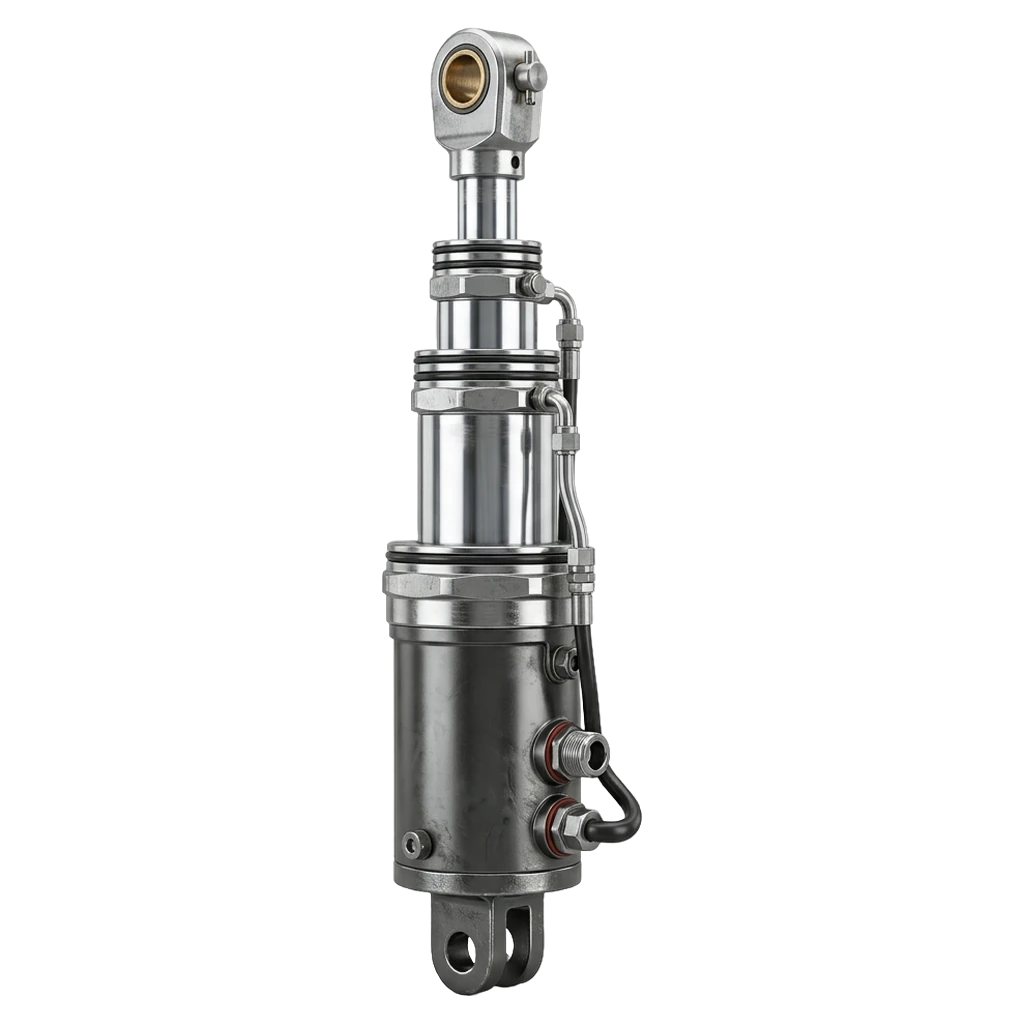 telescopic cylinder Photorealistic icon