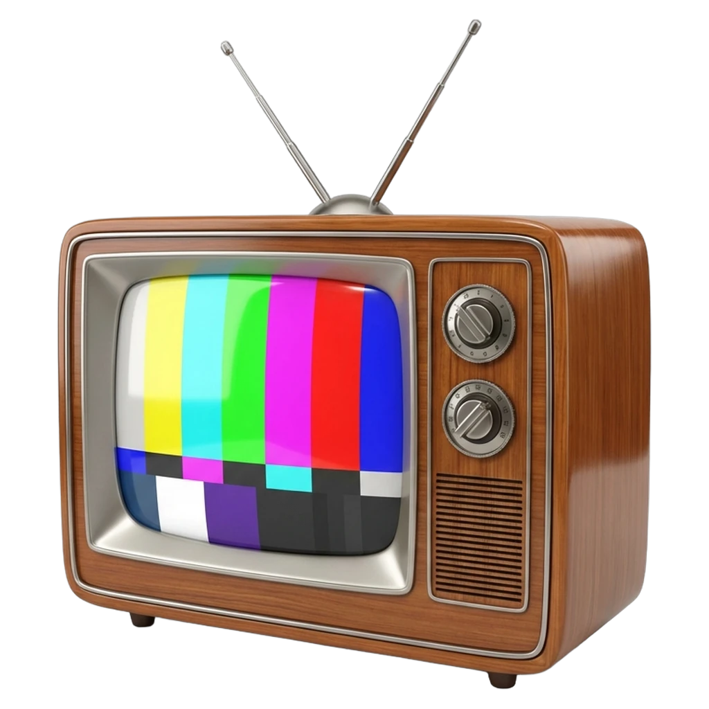 television Photorealistic icon