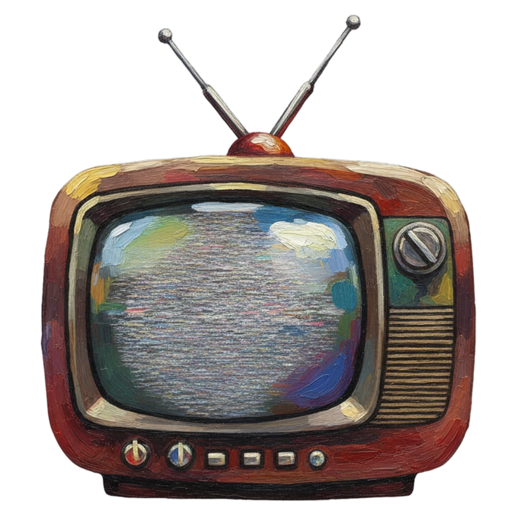 television Oil Painting icon