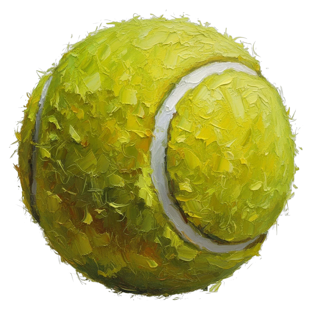 tennis ball Oil Painting icon
