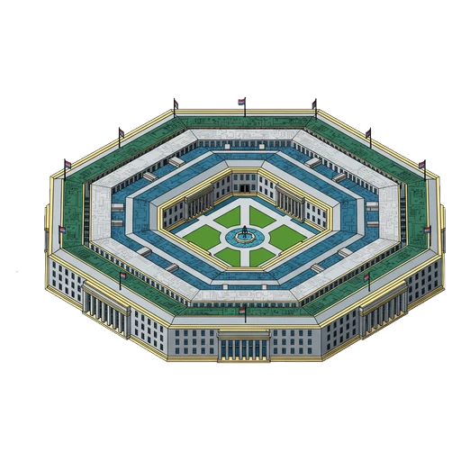 the pentagon Isometric icon - free AI-generated isometric icon for web and app projects