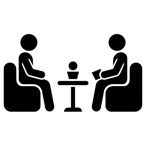 therapy session Solid Glyph icon - free AI-generated solid glyph icon for web and app projects