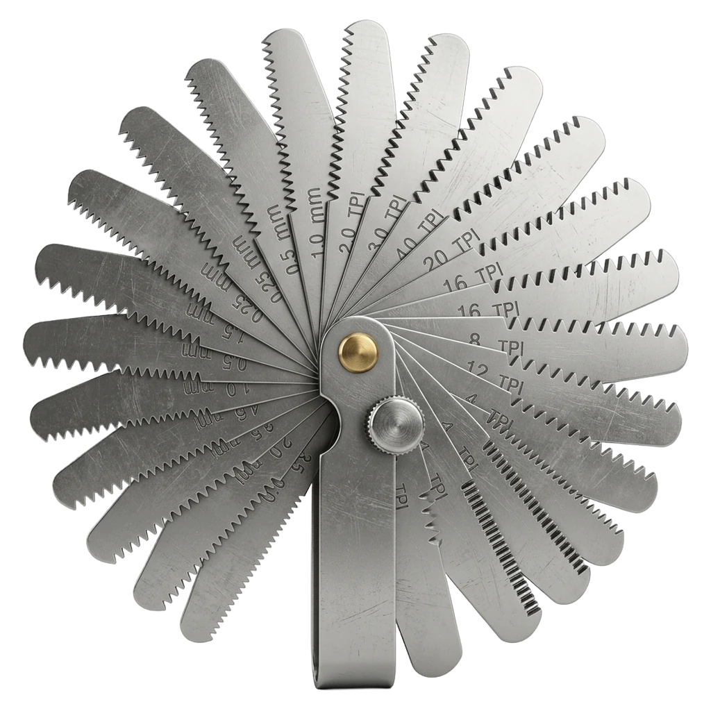 thread pitch gauge Photorealistic icon