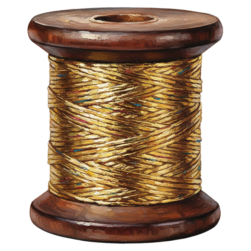 thread spool Oil Painting icon - free AI-generated oil painting icon for web and app projects
