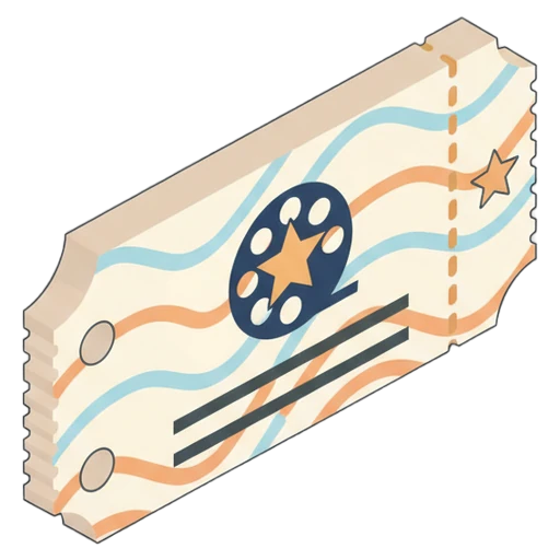 ticket Isometric icon