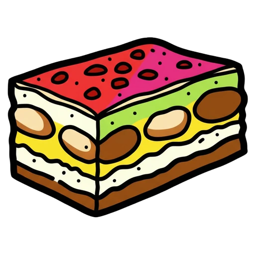 tiramisu Pop Art icon