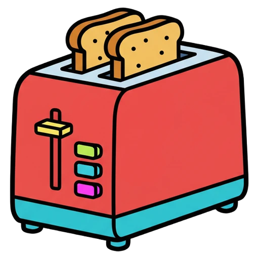 toaster Pop Art icon