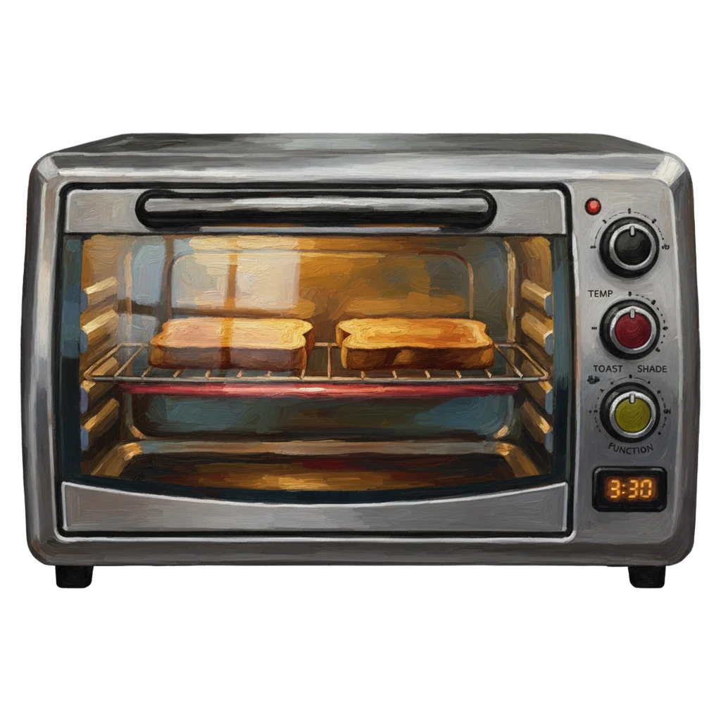 toaster oven Oil Painting icon - free AI-generated oil painting icon for web and app projects