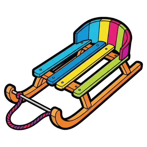 toboggan Pop Art icon