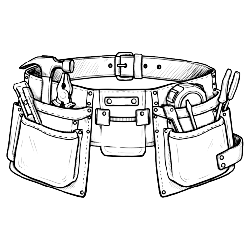 tool belt Hand Drawn icon