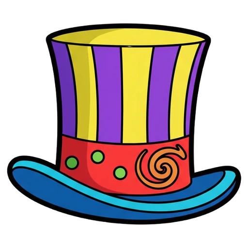 top hat Pop Art icon