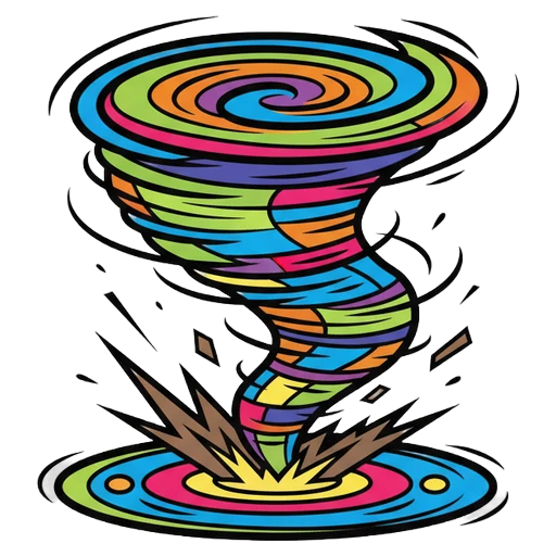 tornado Pop Art icon