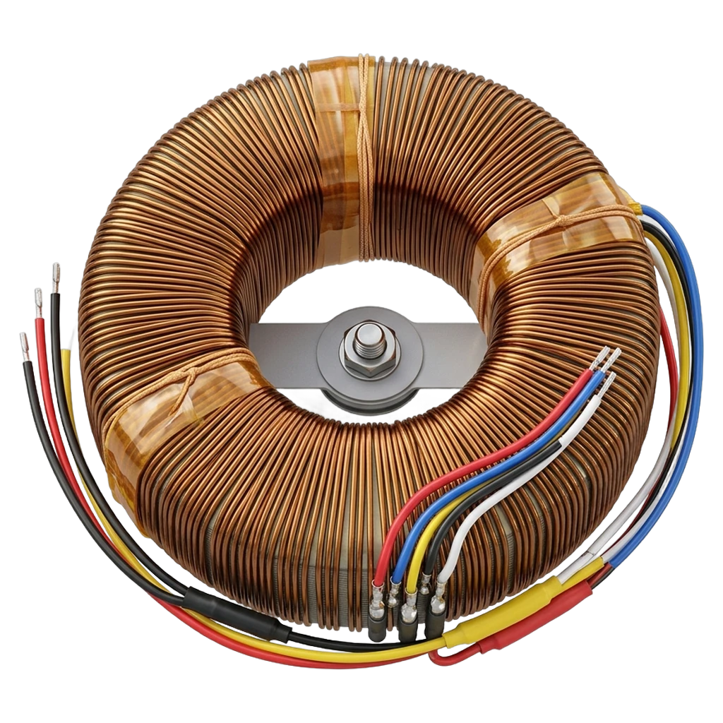 toroidal transformer Photorealistic icon