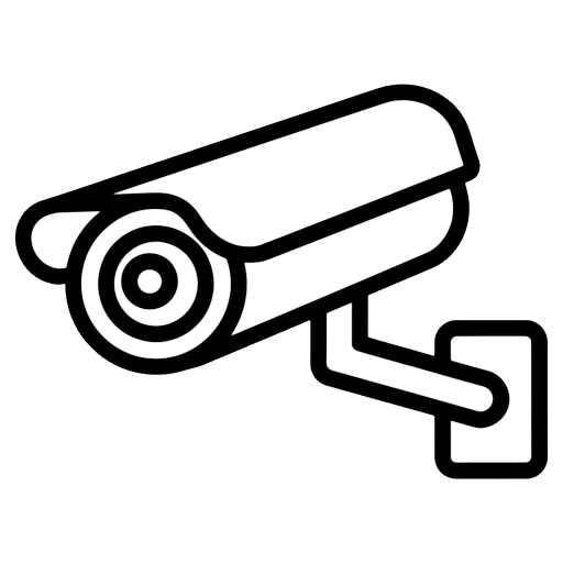 traffic camera Line Art icon