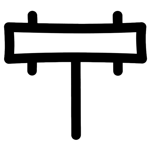 trail marker Line Art icon