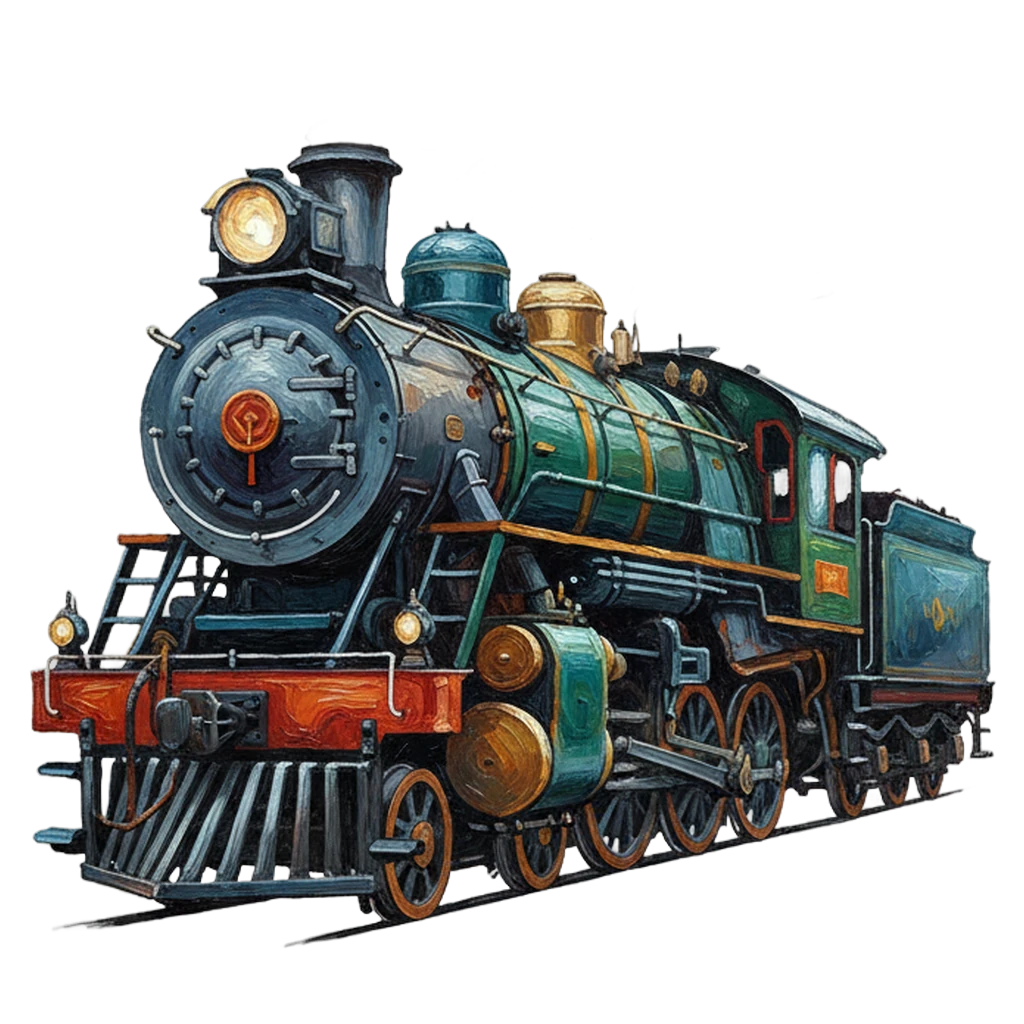 train Oil Painting icon