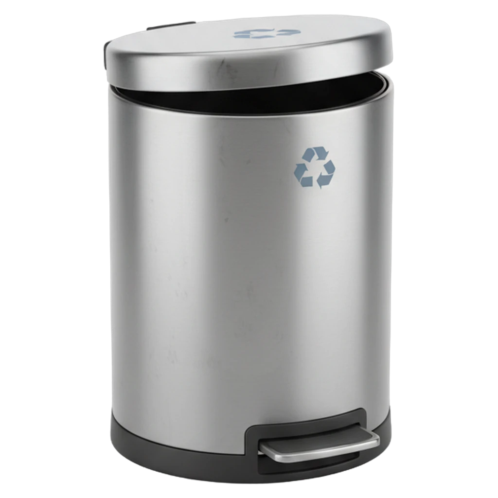 trash can Photorealistic icon