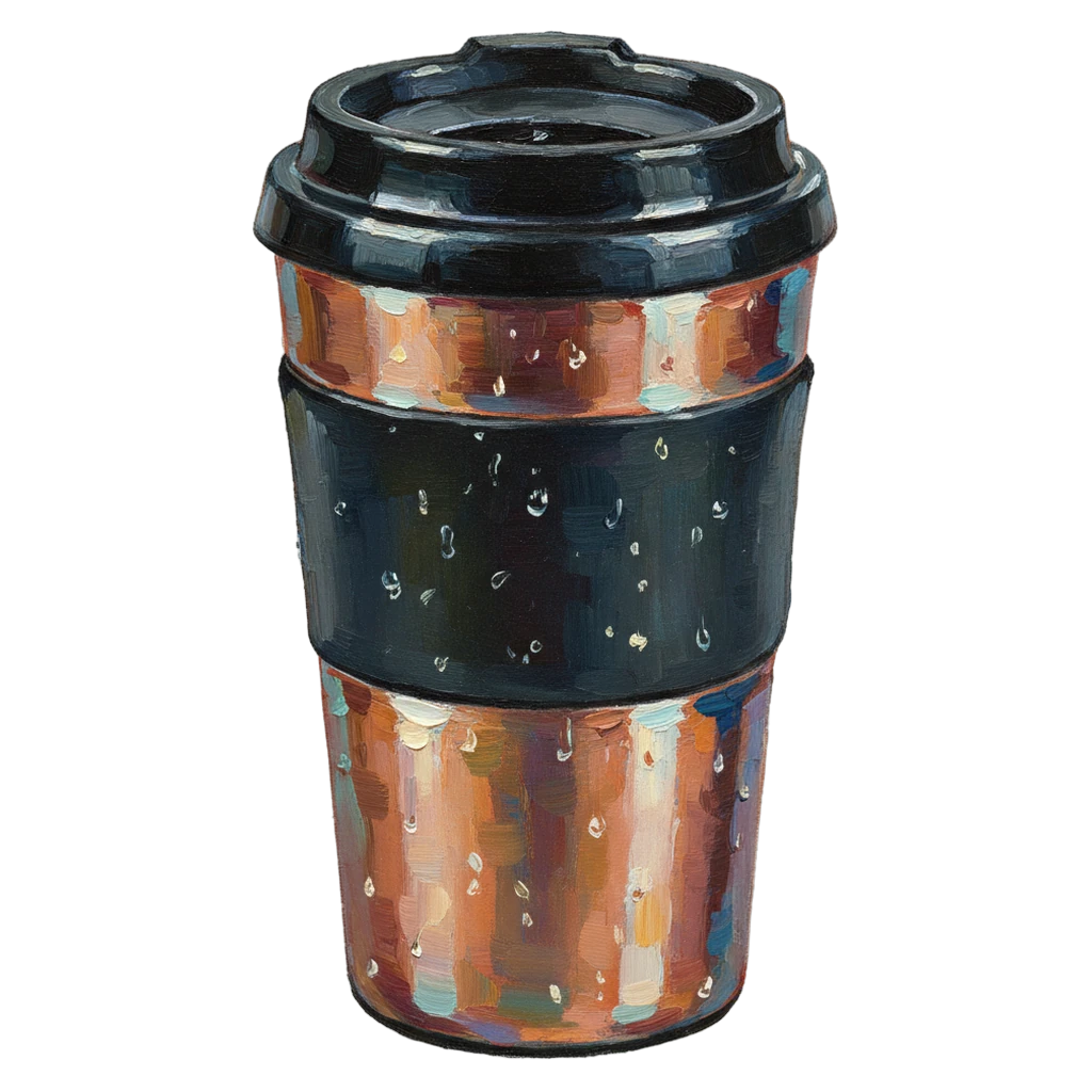 travel mug Oil Painting icon