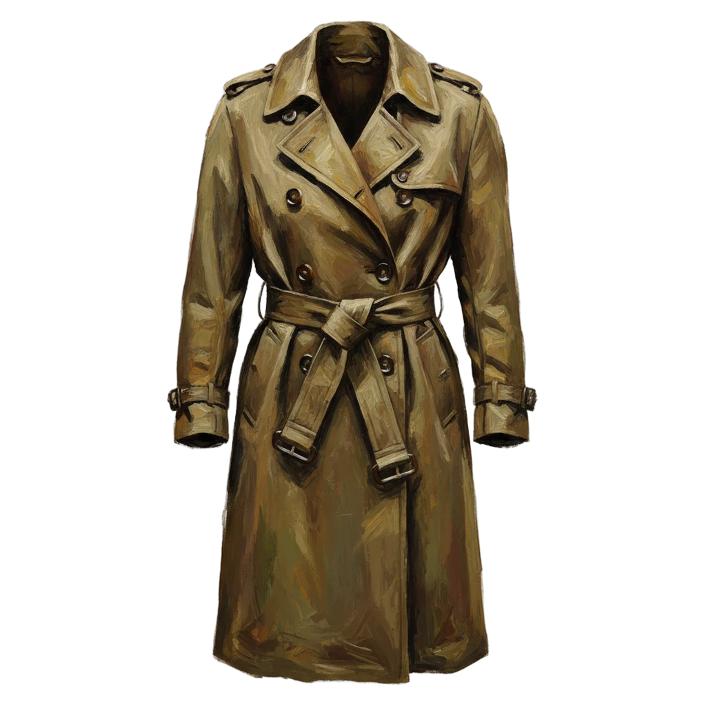 trench coat Oil Painting icon