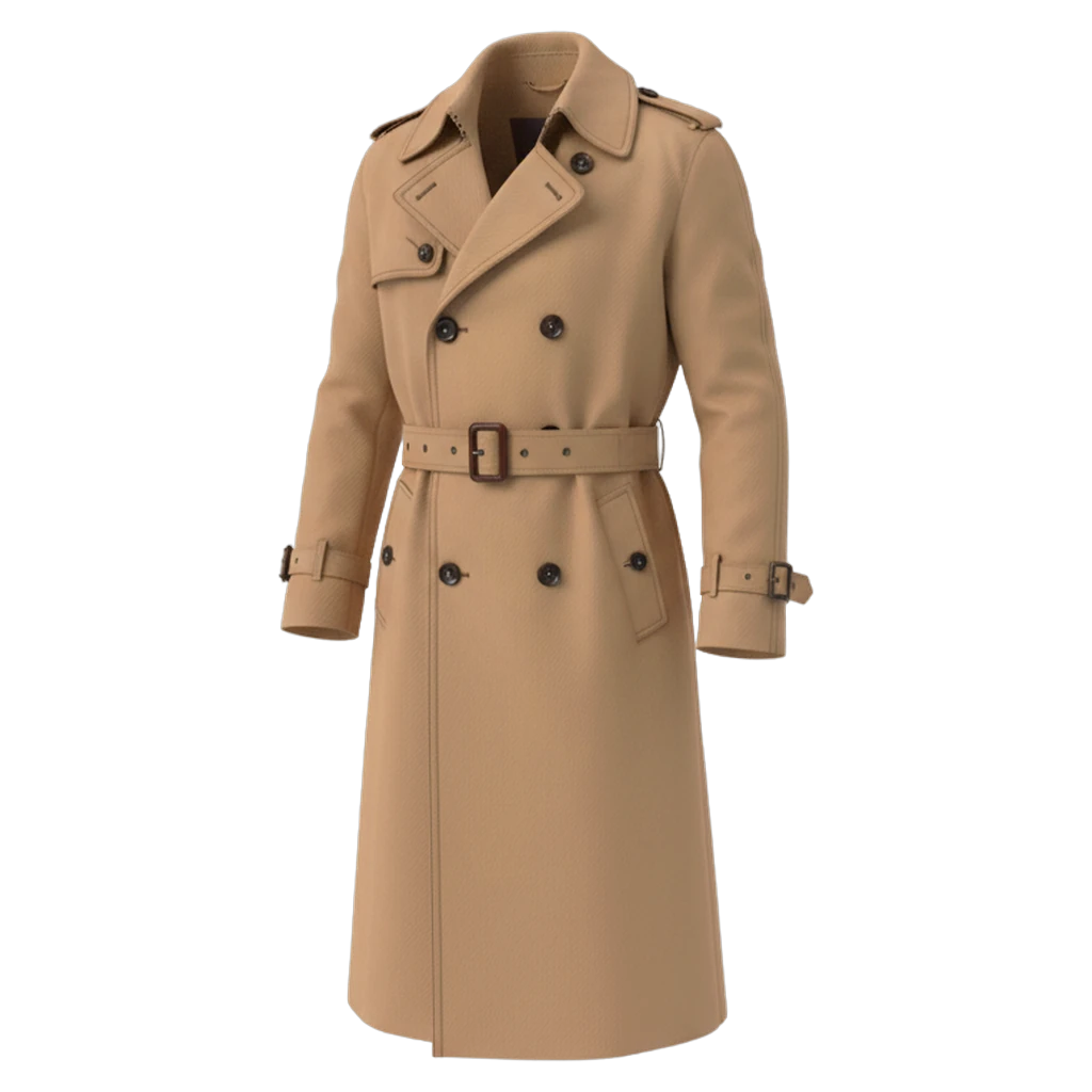 trench coat Photorealistic icon