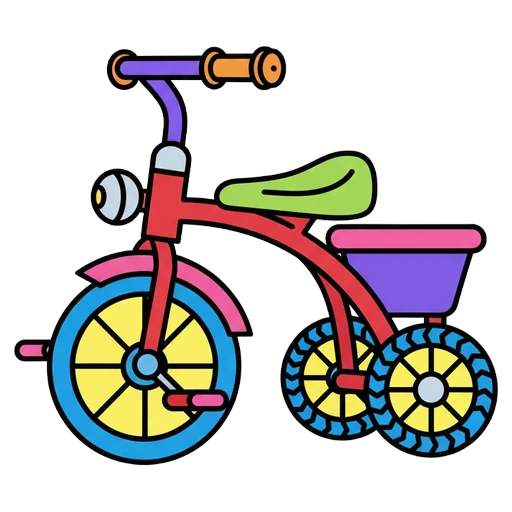 tricycle Pop Art icon