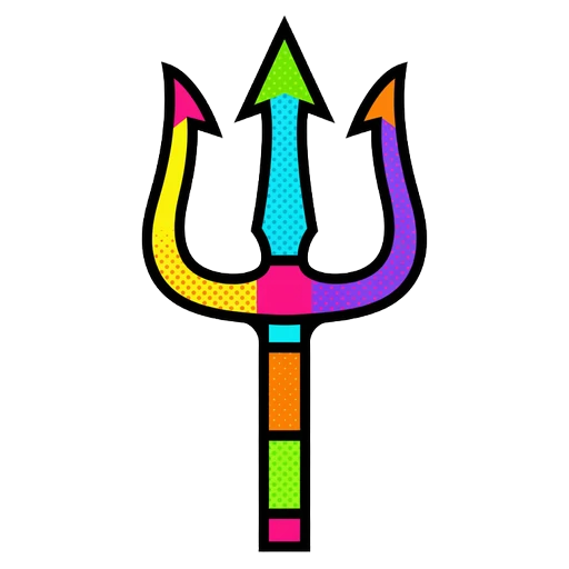 trident Pop Art icon