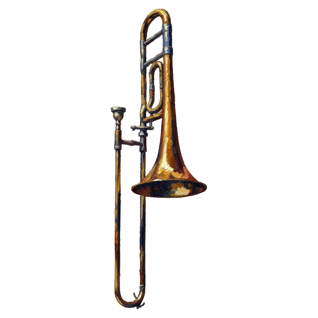 trombone Oil Painting icon