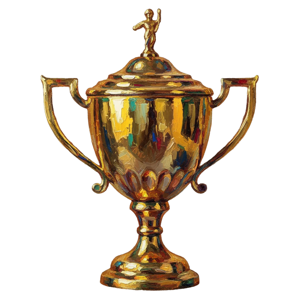 trophy winner cup Oil Painting icon