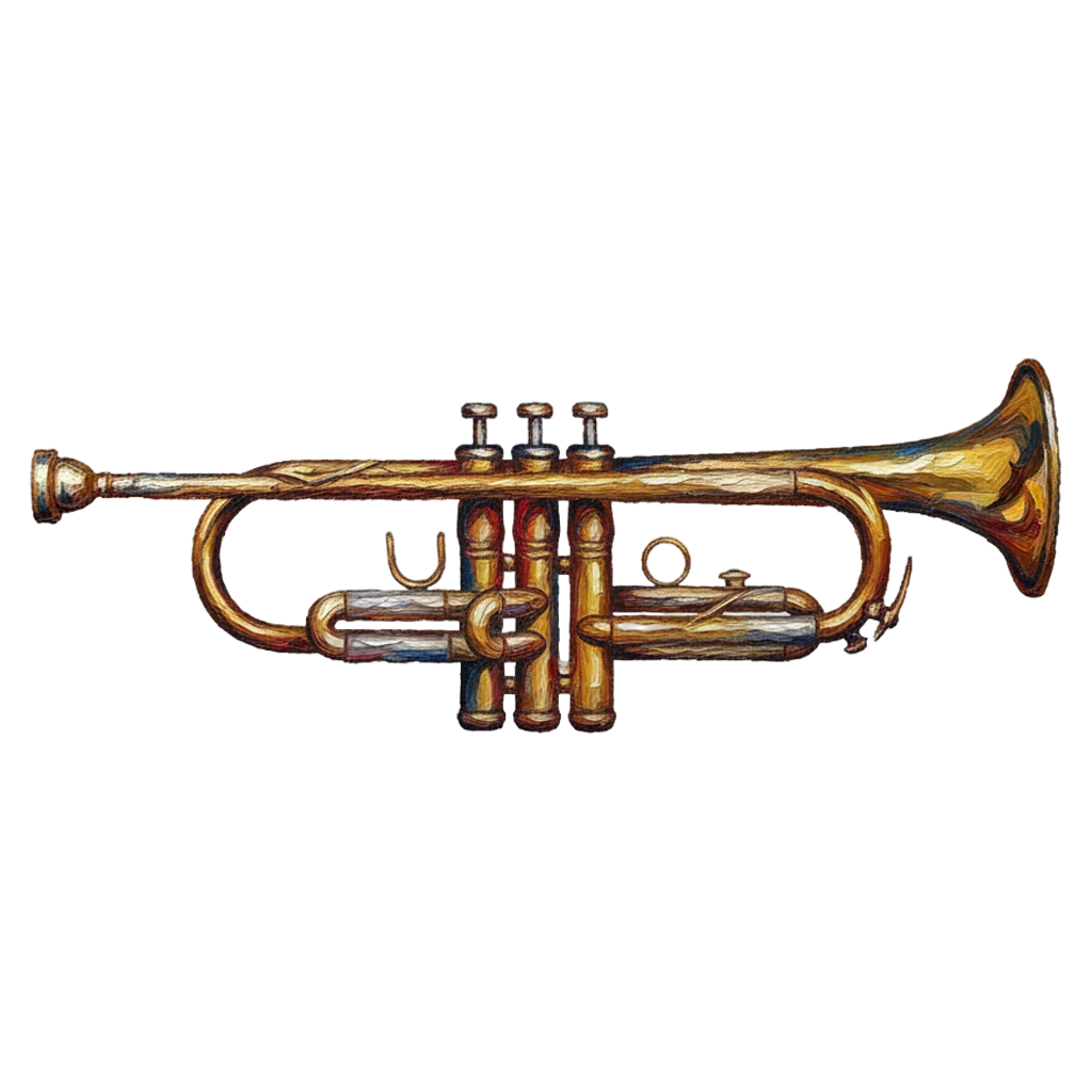 trumpet Oil Painting icon