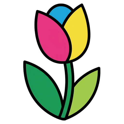 tulip Pop Art icon