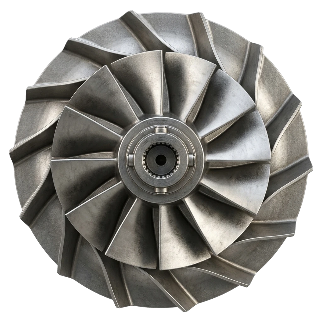 turbocharger turbine Photorealistic icon