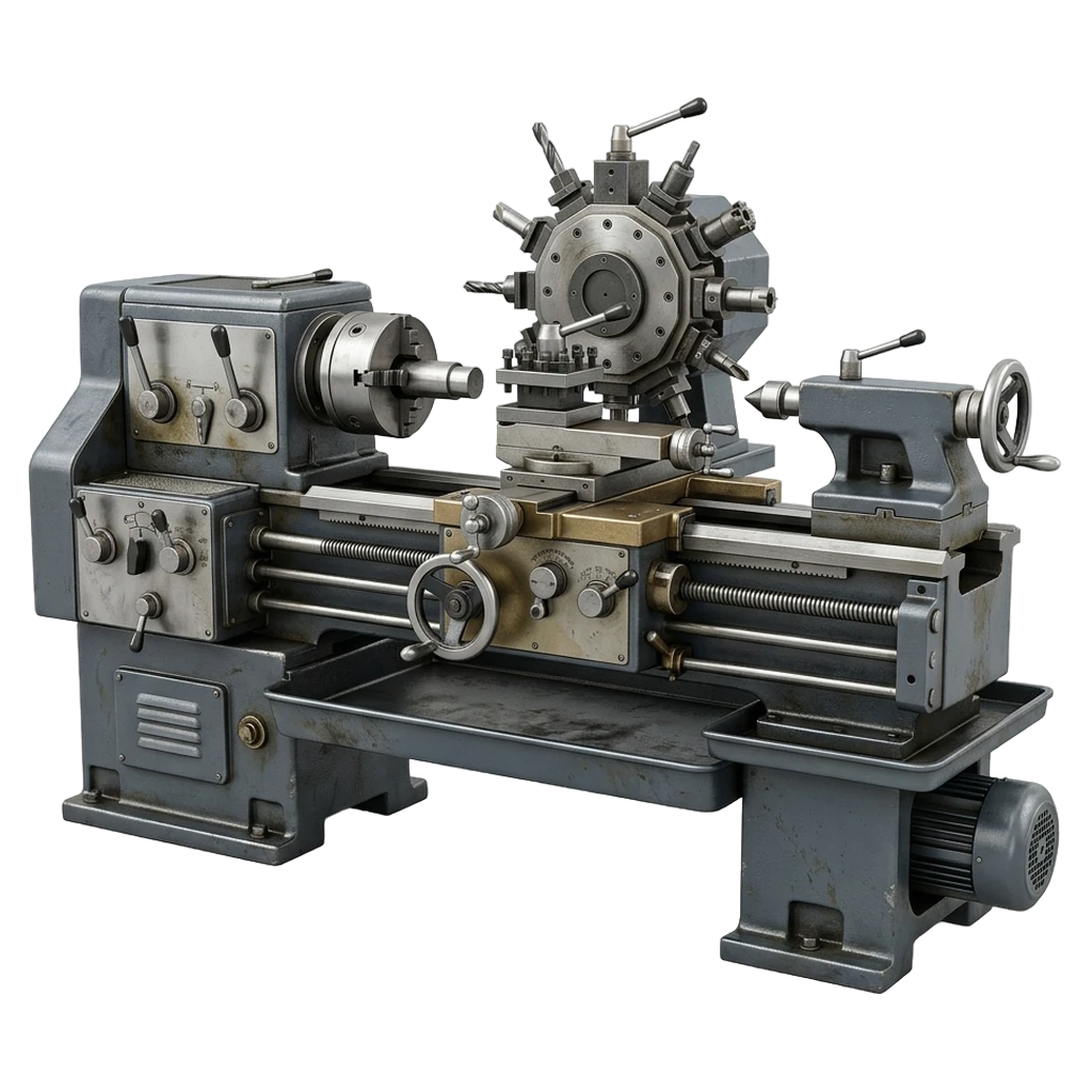 turret lathe Photorealistic icon