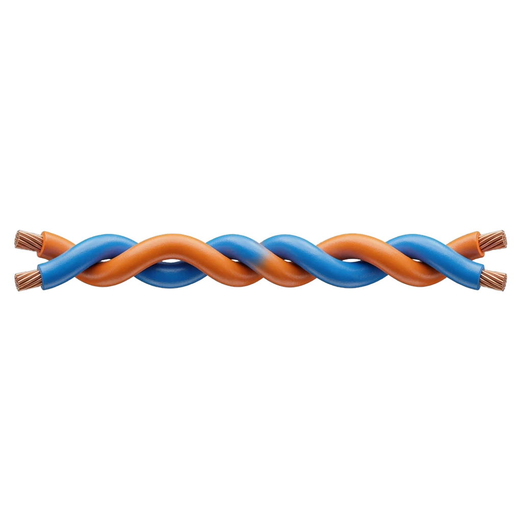twisted pair wire Photorealistic icon - free AI-generated photorealistic icon for web and app projects