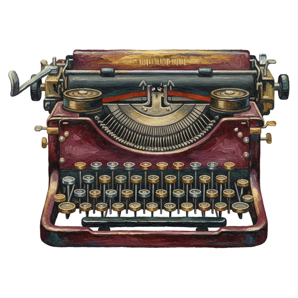 typewriter Oil Painting icon