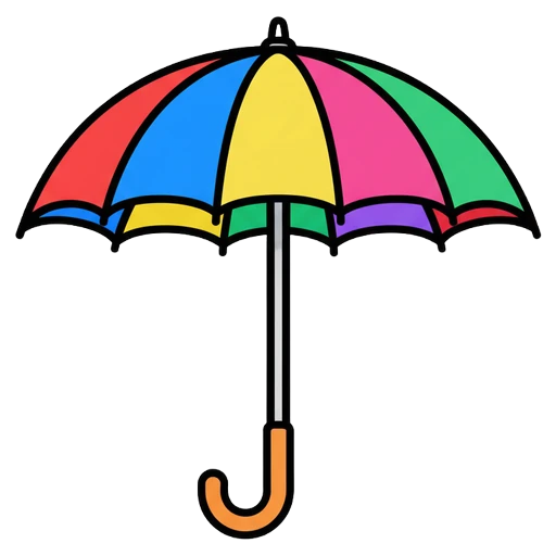 umbrella Pop Art icon