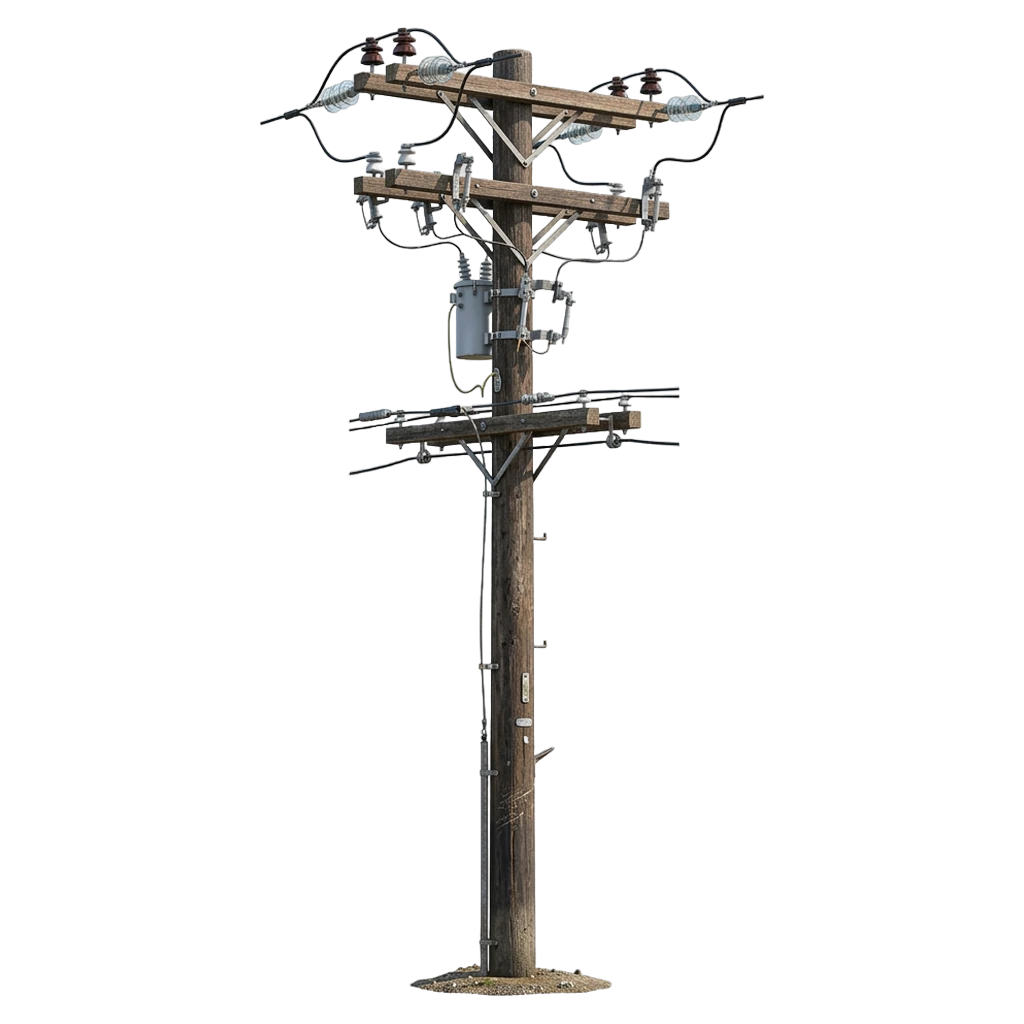 utility pole Photorealistic icon - free AI-generated photorealistic icon for web and app projects