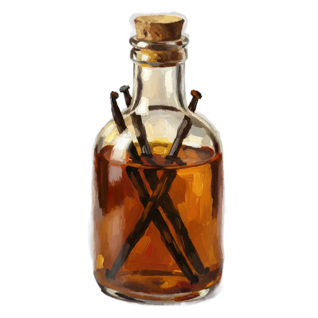 vanilla extract Oil Painting icon - free AI-generated oil painting icon for web and app projects