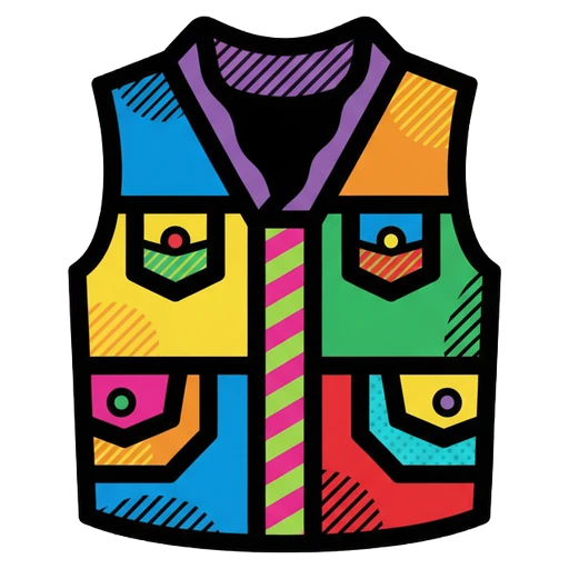 vest Pop Art icon