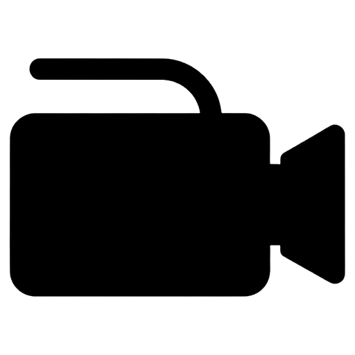 video camera Solid Glyph icon