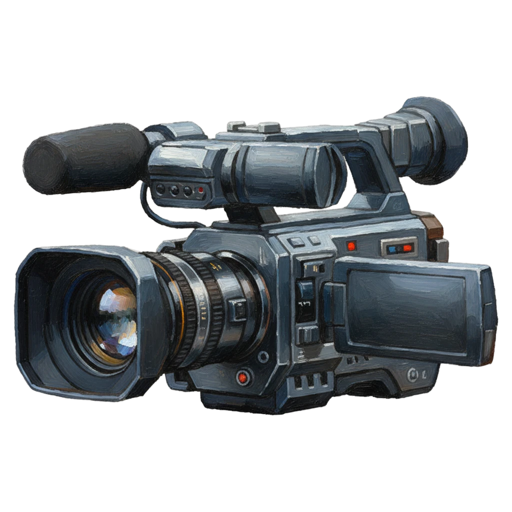 video camera Oil Painting icon